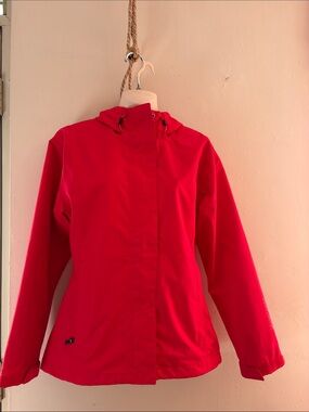 Helly Hansen Bright Red Hooded Ski Jacket